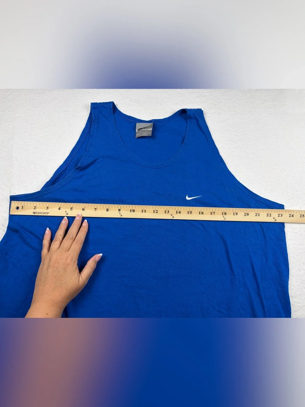 Nike | Royal Blue | Y2K Tank with Silver Tag | XL Made‎ in USA